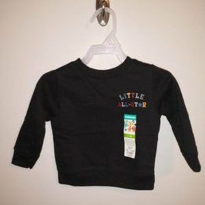 Garanimals baby boy sweatshirt black LITTLE ALL-STAR 6-9 month k-224